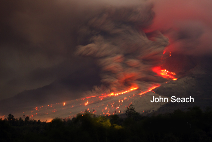 sinabung volcano eruption 2014